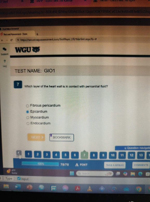 WGU D313 Anatomy & Physiology II with Lab OA1