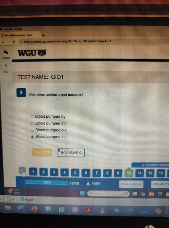 WGU D313 Anatomy & Physiology II with Lab OA1