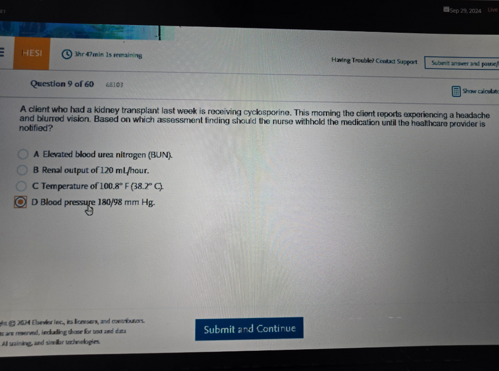 WGU D441 Medical Dosage Calculations and Pharmacology OA2