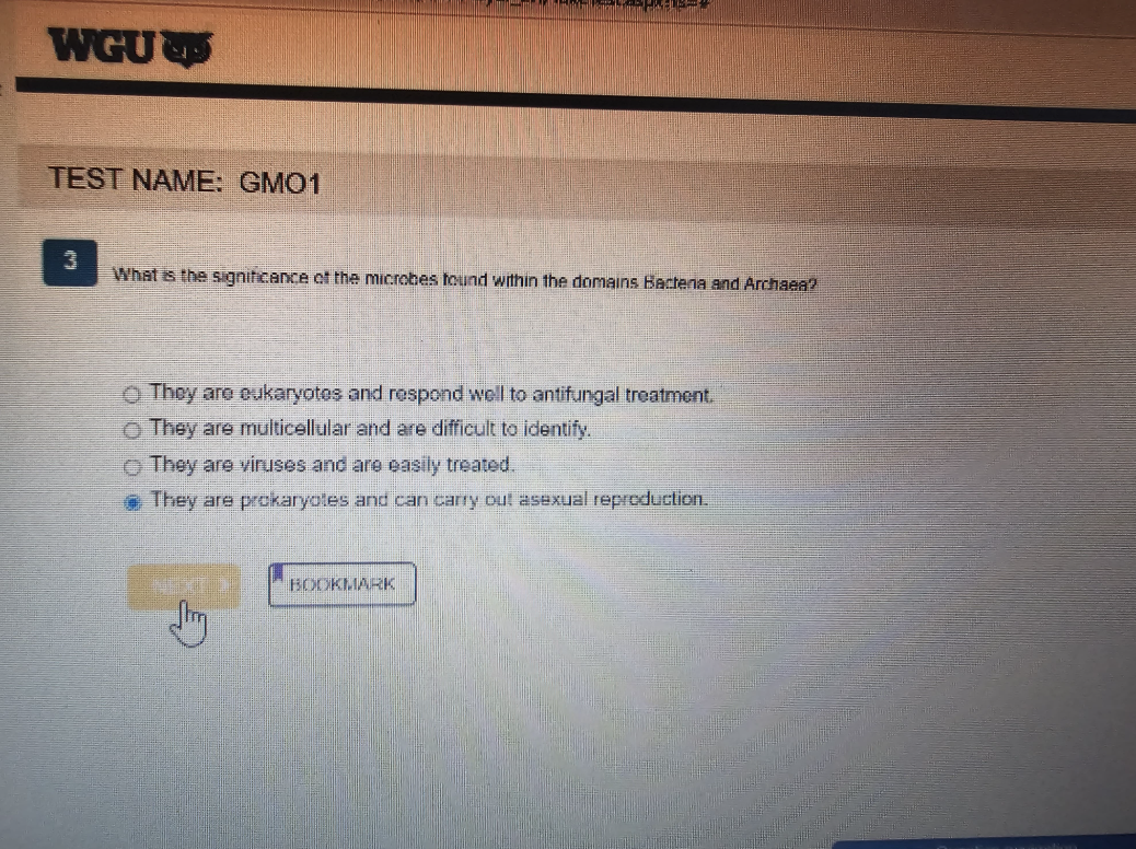 WGU D311 Microbiology with Lab OA2